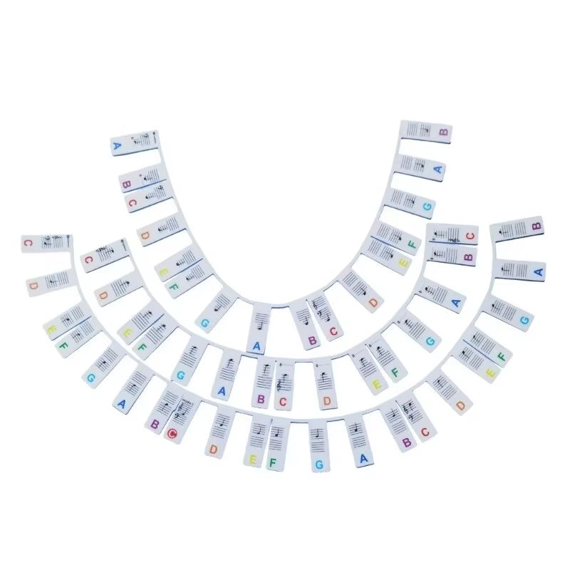 Piano Keyboard Stickers for 88/61 Key,Removable Piano Keyboard Note Labels for Learning Piano Notes Guide for Beginner.