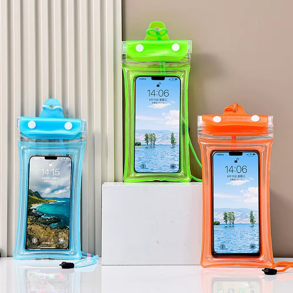 Waterproof Phone Case Pouch Swimming Floating Bag Cover for Iphone 13 14 15 16 Pro Samsung S23 S25 Xiaomi Huawei below 6.8''