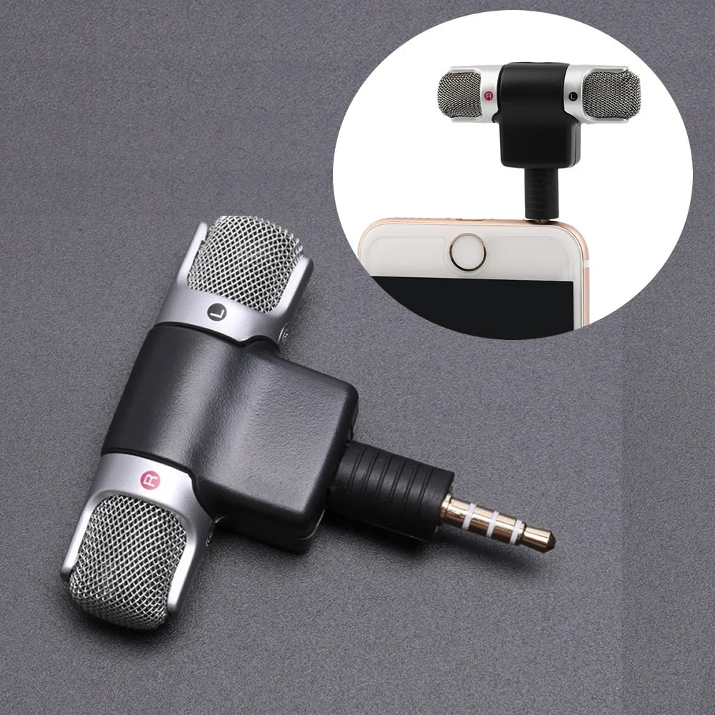 FORNORM 3.5Mm Jack Portable Mini Portable Digital Stereo Microphone Recorder for Sony MIC-DS70P Computer Sing Song Karaoke.
